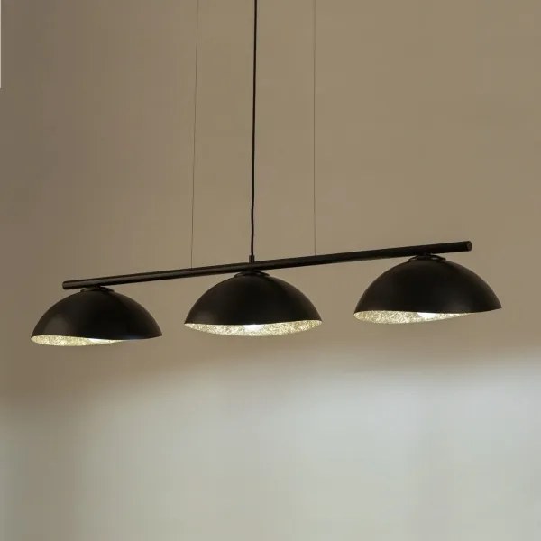 SOLAR függeszték 3xE27/60W/230V fekete, kábellel