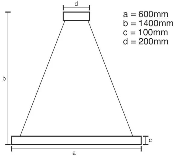 LED állítható fényerejű csillár kábellel LED/40W/230V 3000-6500K króm, DO
