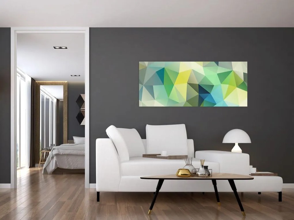 A geometriai absztrakció képe (120x50 cm)