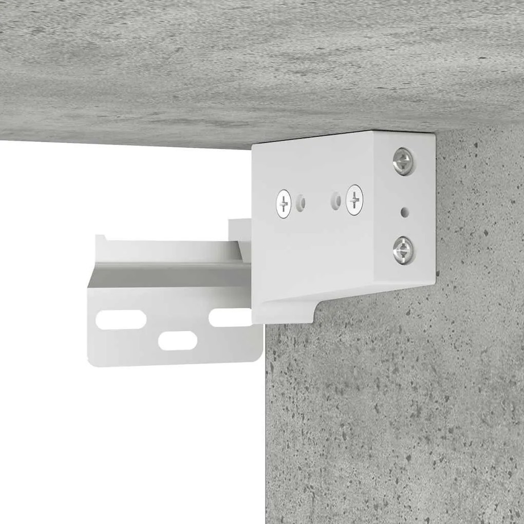 10 részes betonszürke szerelt fa TV-szekrényszett