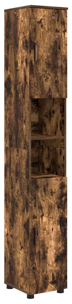 Fürdőszoba bútor szett 4 pcs Füstölt tölgy 61 x 35 x 64 cm