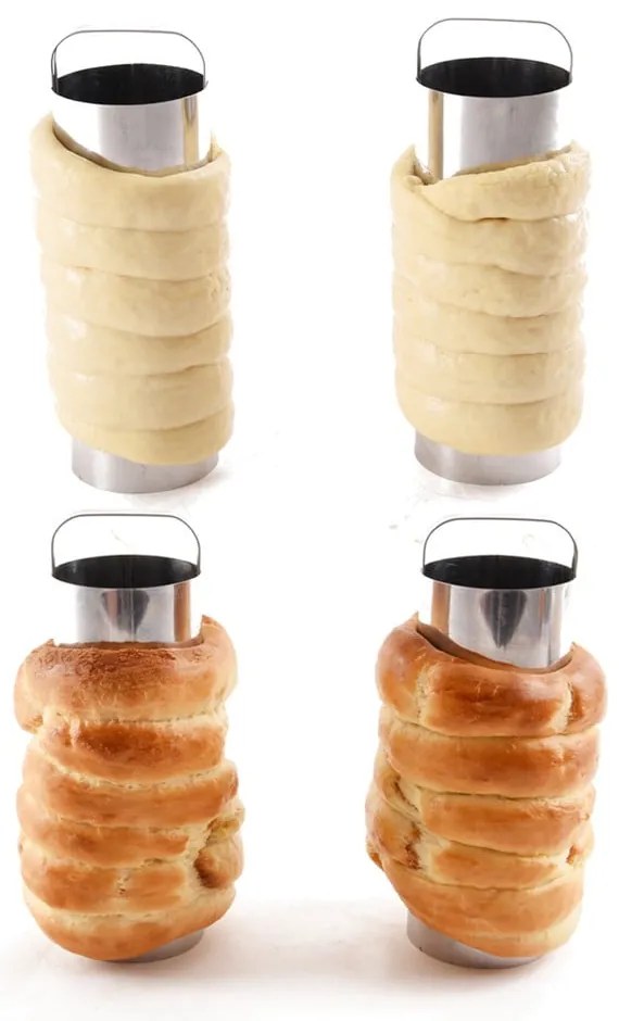 Rozsdamentes acél kürtöskalács sütőforma szett 2 db-os ø 6 cm – Orion