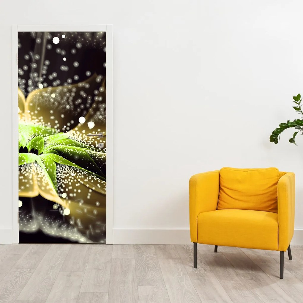Fotótapéta ajtóra - Virágos részlet (95x205cm)