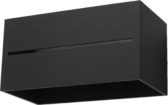 Sollux Lighting Fali lámpa Lobo Maxi Fekete 40W Alumínium 2xG9