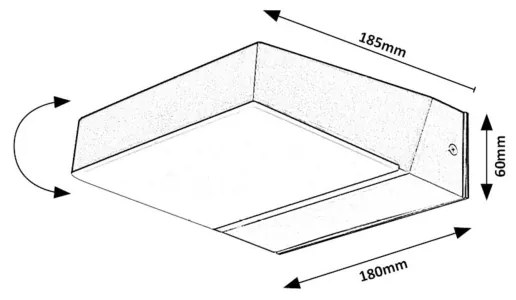 Rabalux 77121 - LED Kültéri fali lámpa LAXA LED/14W/230V IP54