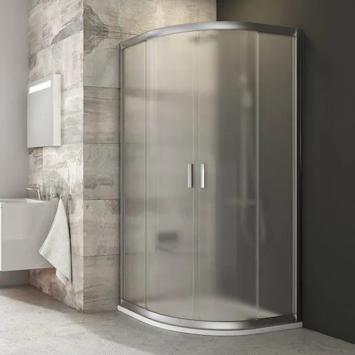 Ravak Blix 3b270u00zg 90x90 cm-es negyedkör alakú zuhanykabin BLCP490GS