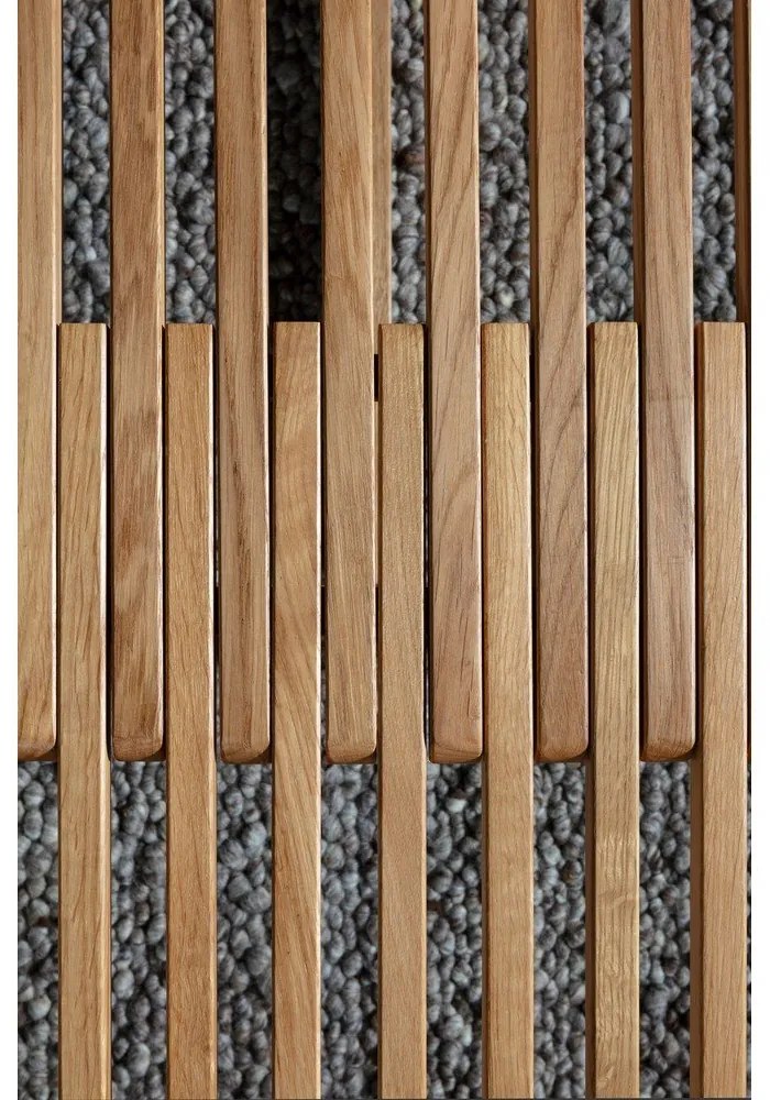 Natúr színű tölgyfa dohányzóasztal 60x70 cm Unai – MOME