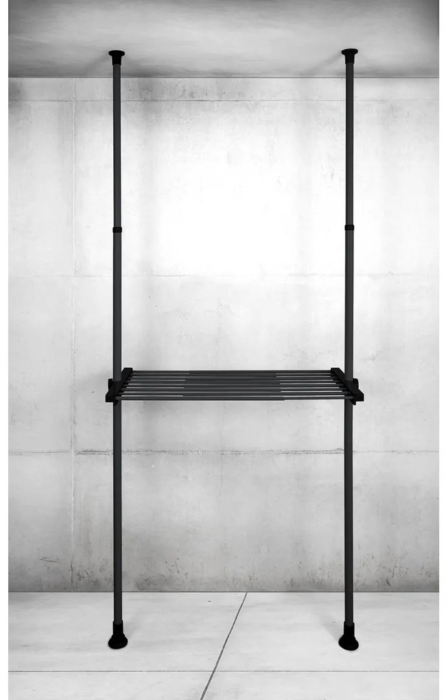 Wenko Teleszkopikus drótpolc Herkules, 73–120 cm,fekete