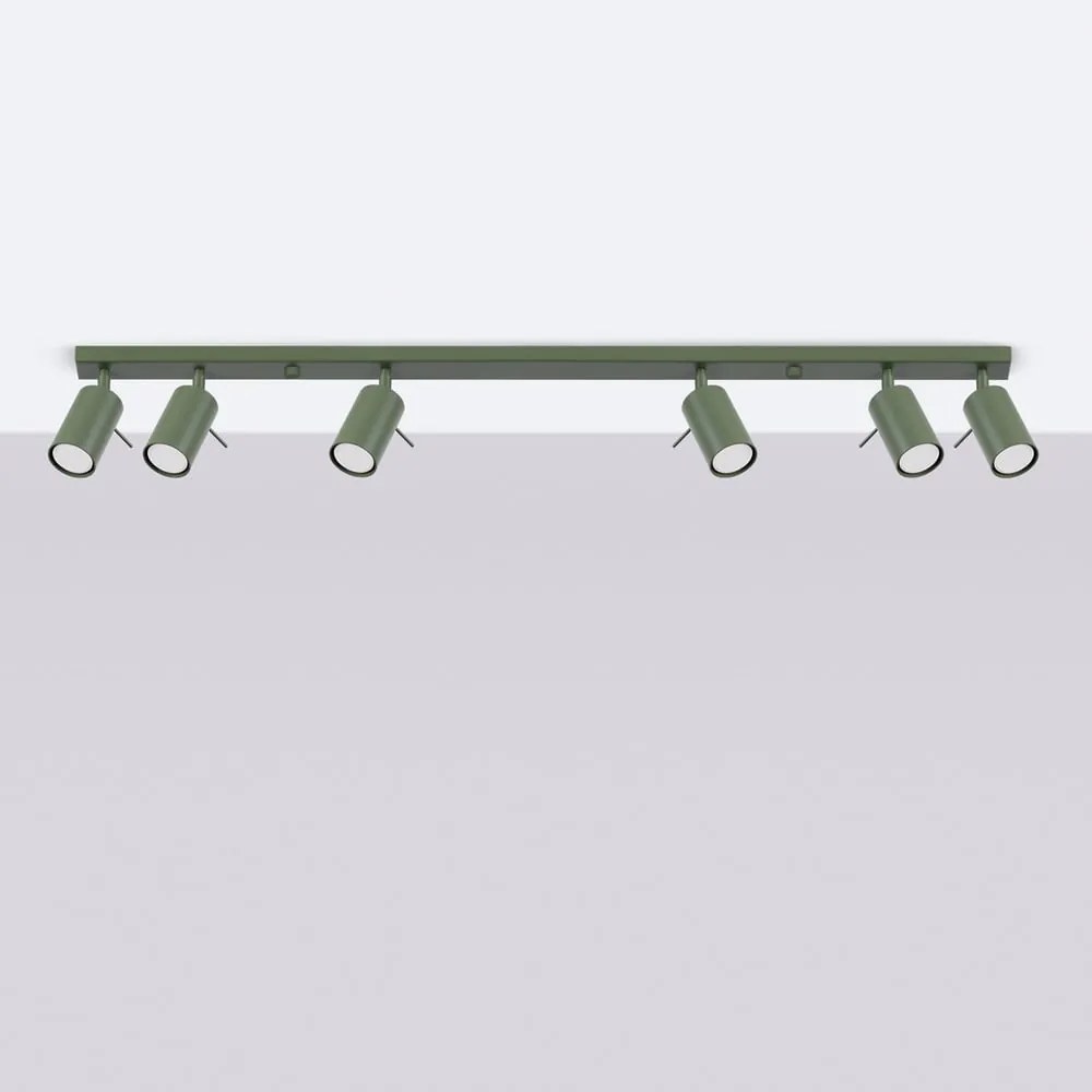 Zöld spotlámpa 6x117 cm Etna – Sollux