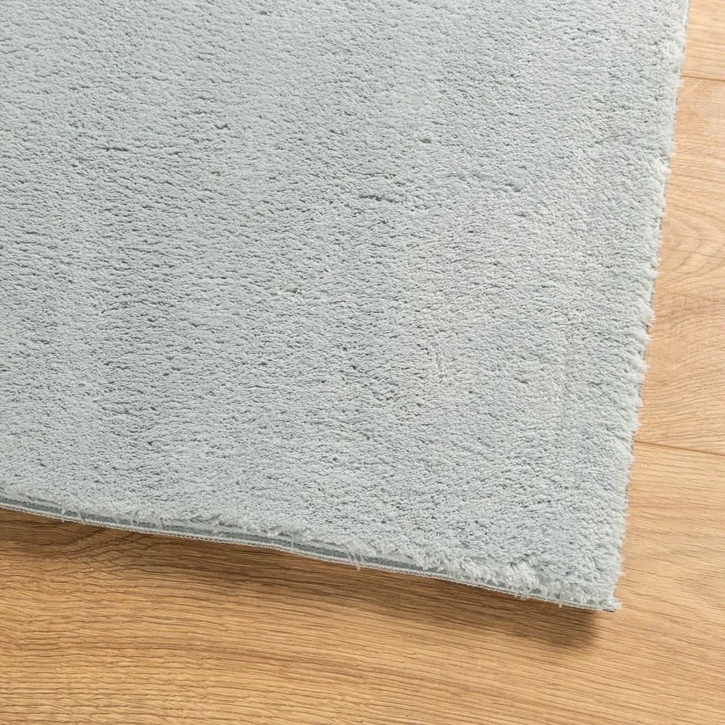 HUARTE kék rövid szálú puha és mosható szőnyeg 100 x 200 cm