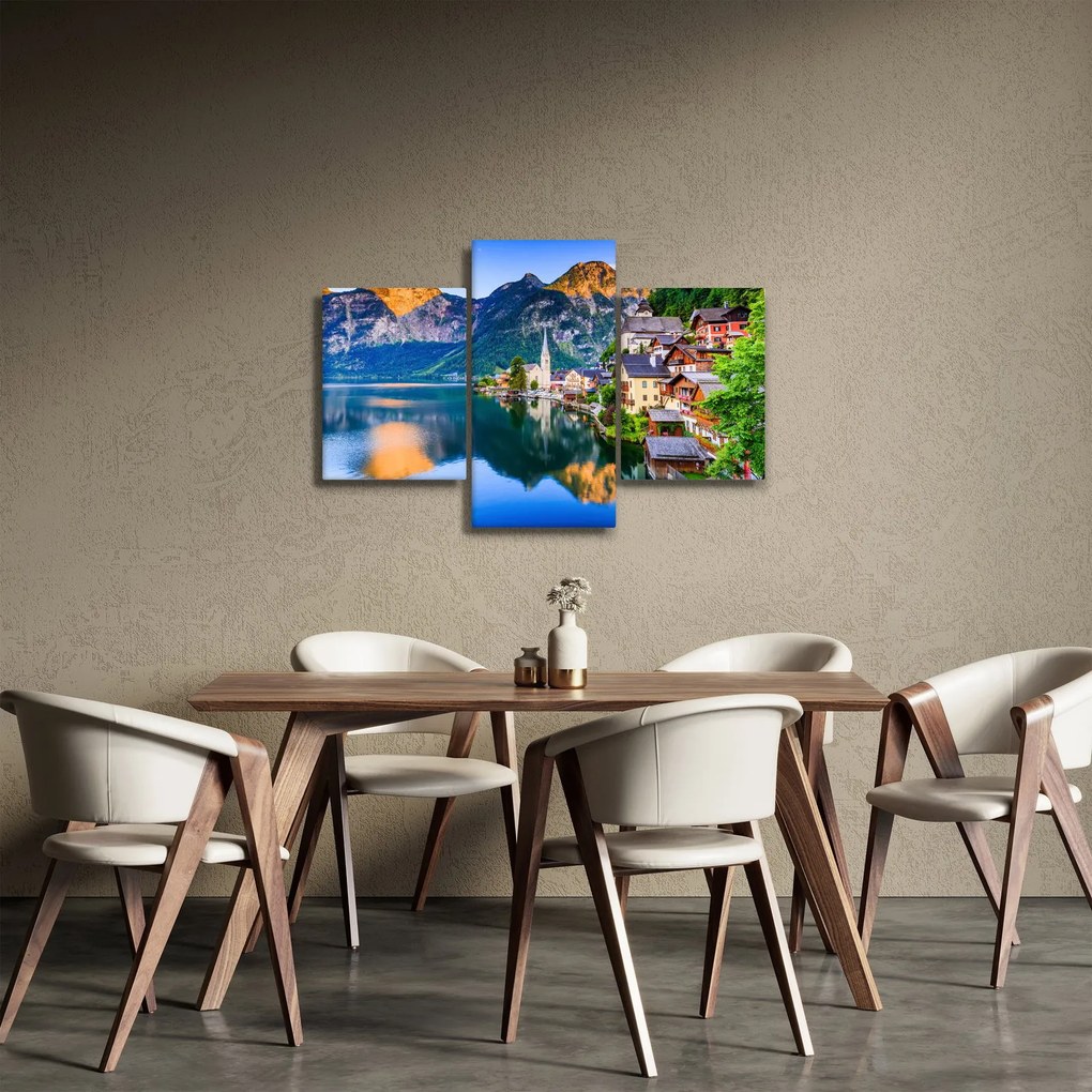 Kép - Alpesi falu (90x60 cm)