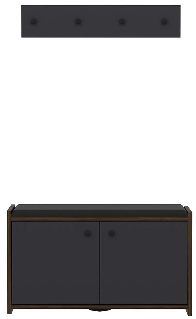 Előszoba szett Zorro (antracit). Akció -25%. 1089129