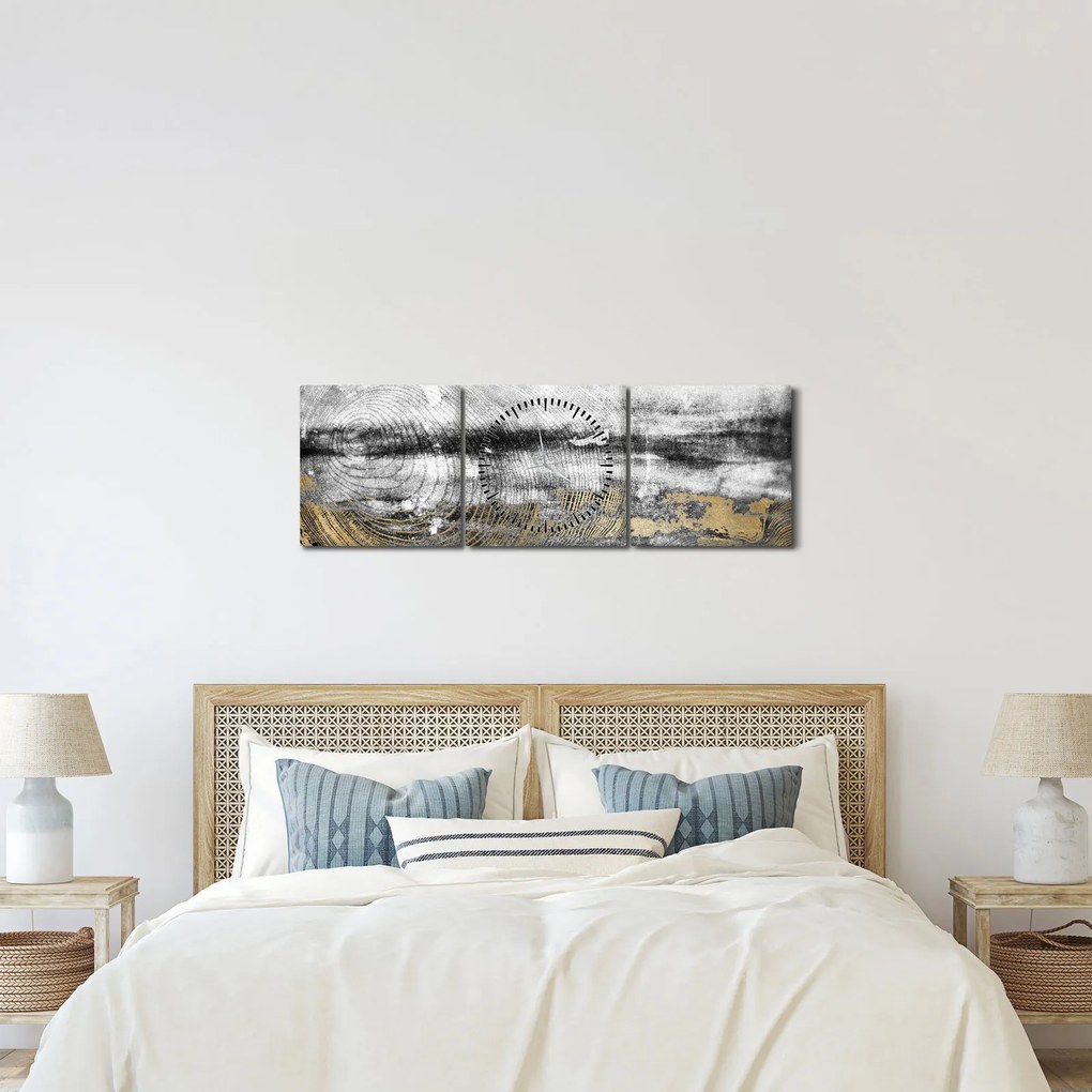 Kép - Absztrakció (órával) (90x30 cm)