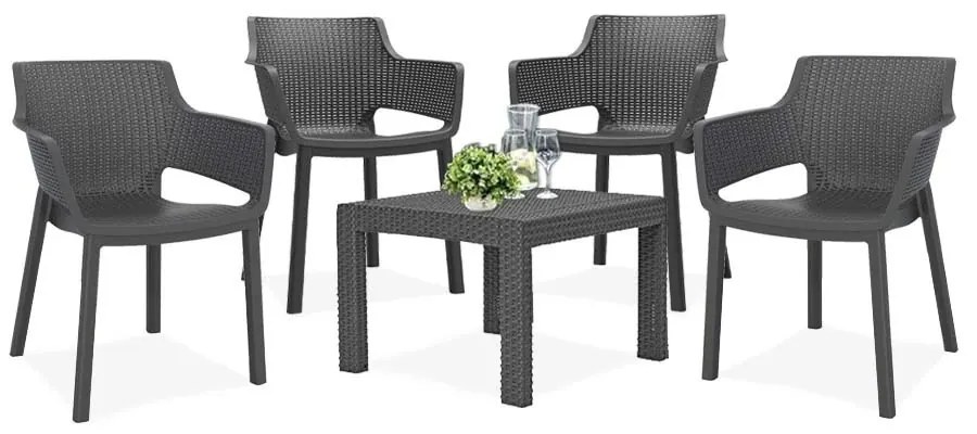 Roeva 4+1 kerti bútor garnitúra szett