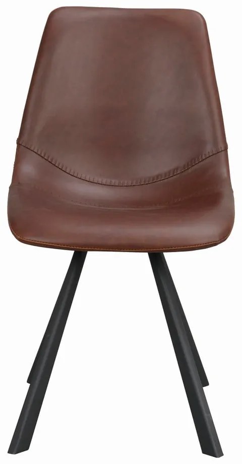 Alpha barna étkezőszék fekete lábakkal - Rowico