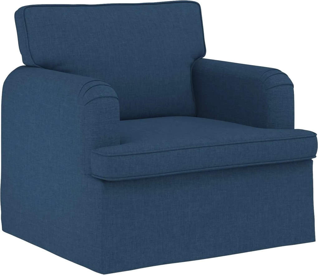 vidaXL Kanapé Kék 84 x 80 x 85 cm szövet