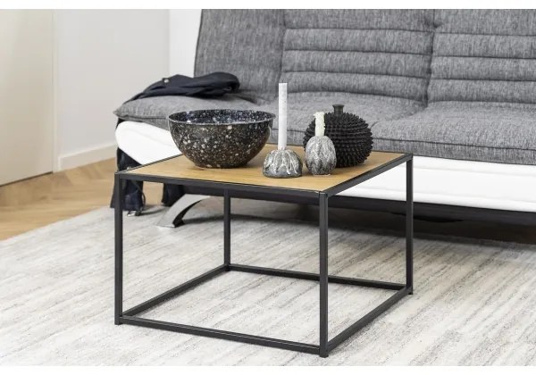 SARON dohányzóasztal tölgy/fekete