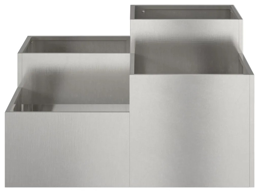 Kertész láda 80x80x48 cm Rozsdamentes acél