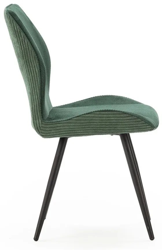 Zöld kordbársony étkezőszék szett 2 db-os Adaya – Marckeric