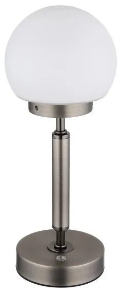 Globo 21033A-LED Újratölthető érintős asztali lámpa HAKU LED/2,5W/5V 2700/4000/6500K antracit