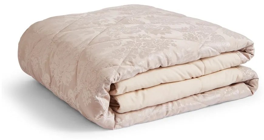 Bézs damaszt steppelt ágytakaró 240x260 cm Damask Jacquard – Catherine Lansfield