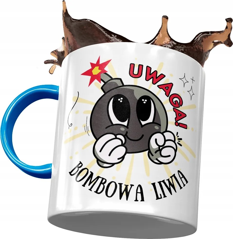 Kék Bögre Lívia Feleség Barátnő Ajándék Nyomtatott Fotóval