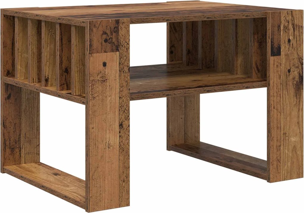 vidaXL Dohányzóasztal Öreg fa 66 x 49,5 x 45 cm Faanyag