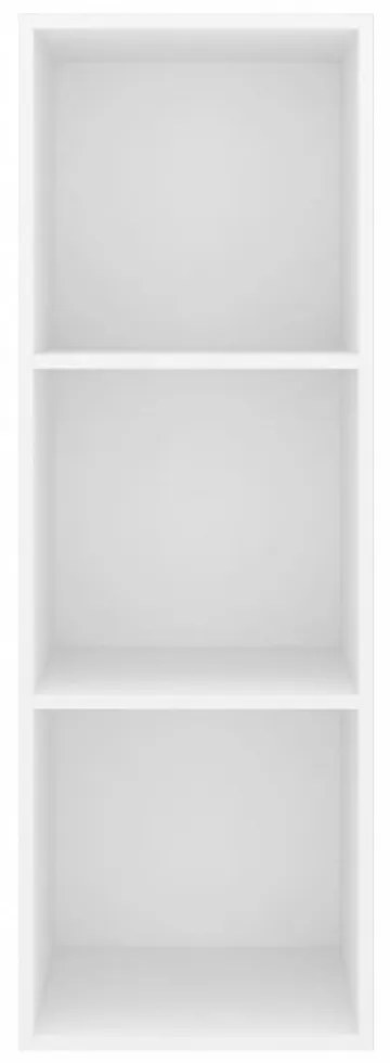 fehér szerelt fa falra szerelhető TV-szekrény 37 x 37 x 107 cm