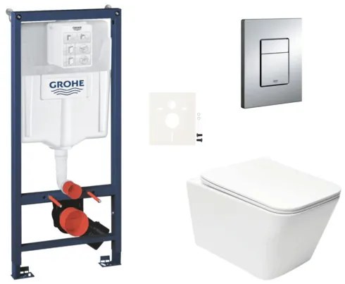 Fali WC szett SAT Infinitio előtétfalas szereléshez SIKOGRSIN12E