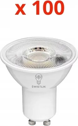 100 db-os Led izzó szett GU10 9W Semleges fehér szín