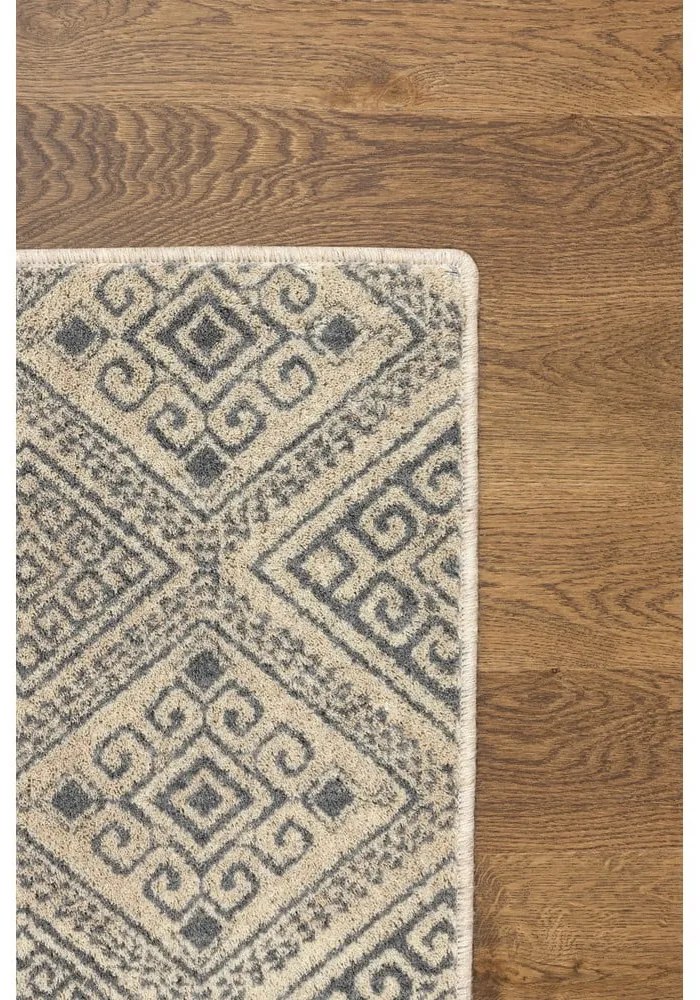 Bézs gyapjú szőnyeg 133x180 cm Decori – Agnella