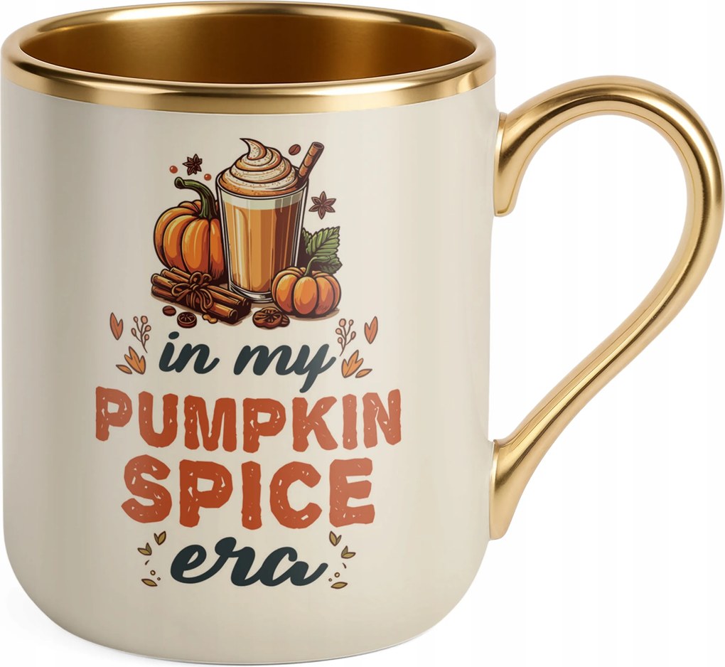 Prémium Bögre Arany Ekrü Őszi Hello Pumpkin Sütőtök Ajándék