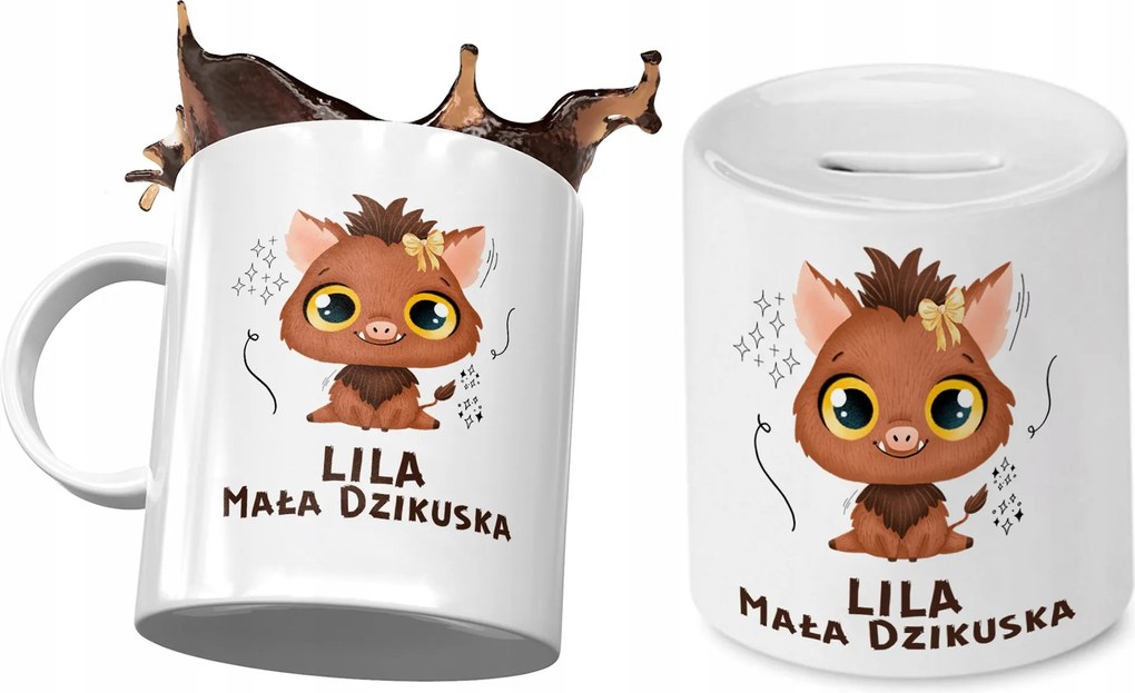 Liliomos Bögre Persely Szett Gyerekeknek Nyomtatott Fotóval