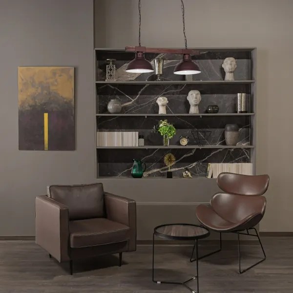 Csillár láncon HAKON 2xE27/60W/230V sötét