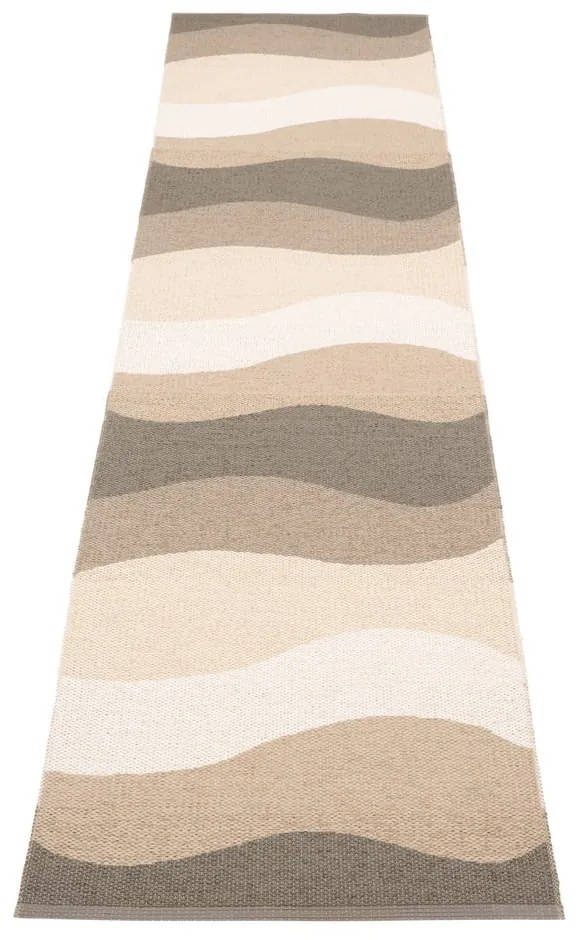 Barna-bézs kültéri-beltéri futószőnyeg 70x300 cm Urvi Earth – Pappelina