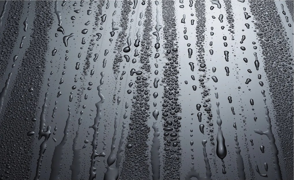 Fotótapéta Vízcseppek absztrakt ezüst vinil 254x184 +ragasztó