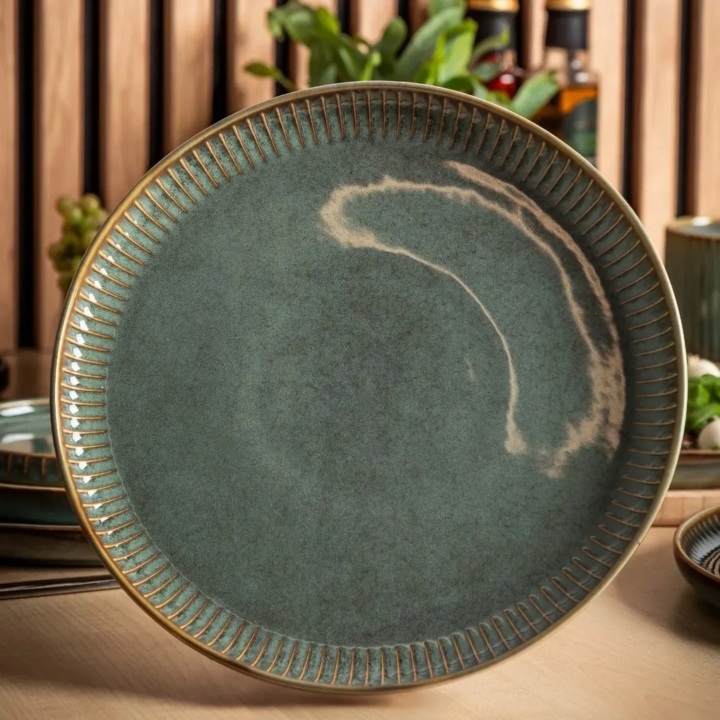 Altom Reactive Sage porcelán sekély tányér, 26 cm