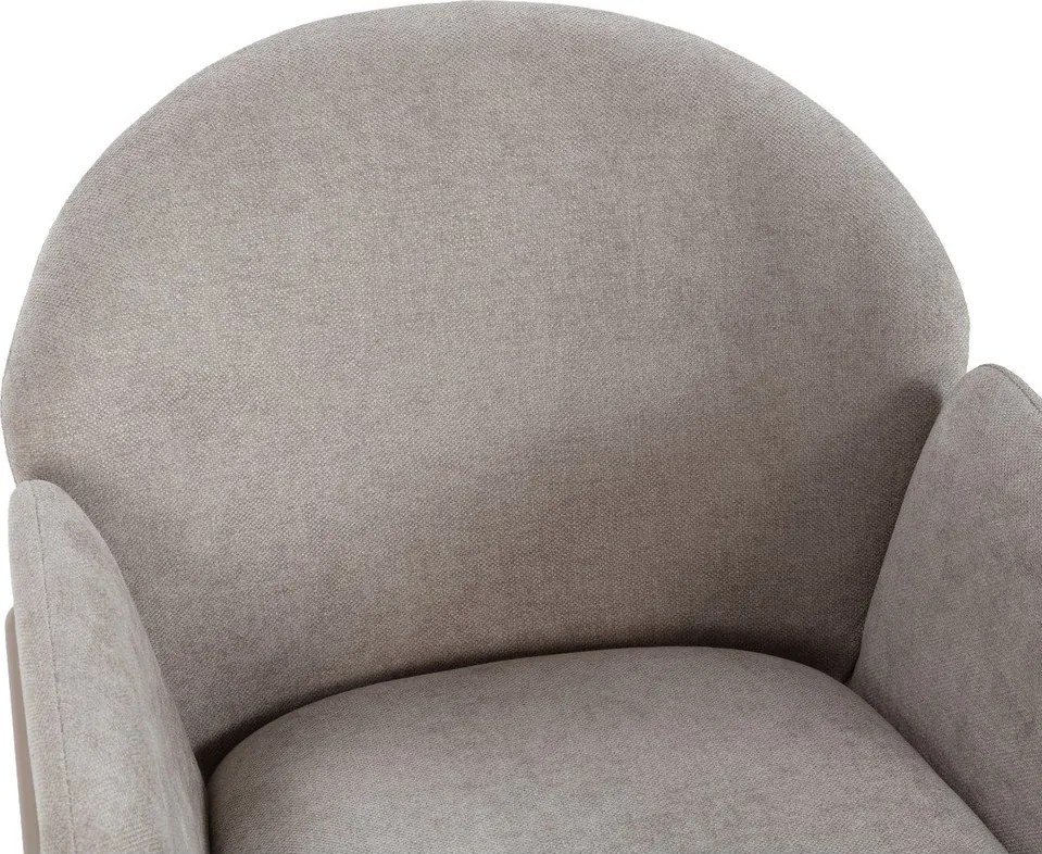 Bézs kárpitozott étkezőfotel szett 2 db-os Aslin – MOME