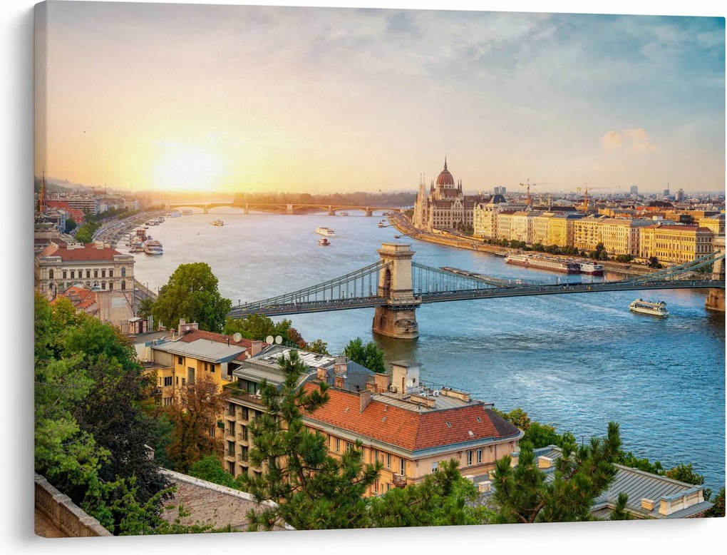 Budapest képe folyóval (70x50 cm)