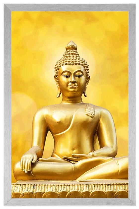 Poszter arany Buddha szobor
