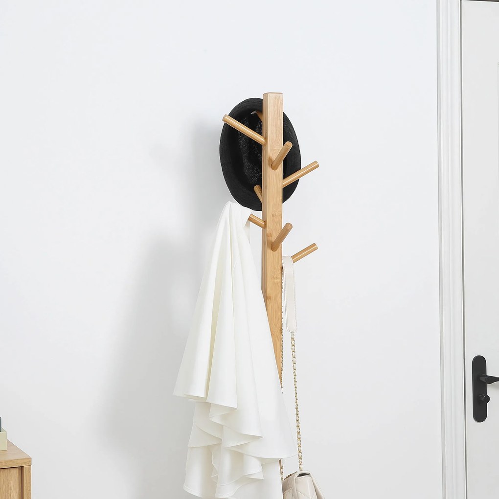 HOMCOM 3 az 1-ben skandináv stílusú tárolóegység fiókkal, kabáttartó pad könnyű szürke poliészterből és tömör bambuszból | Aosom