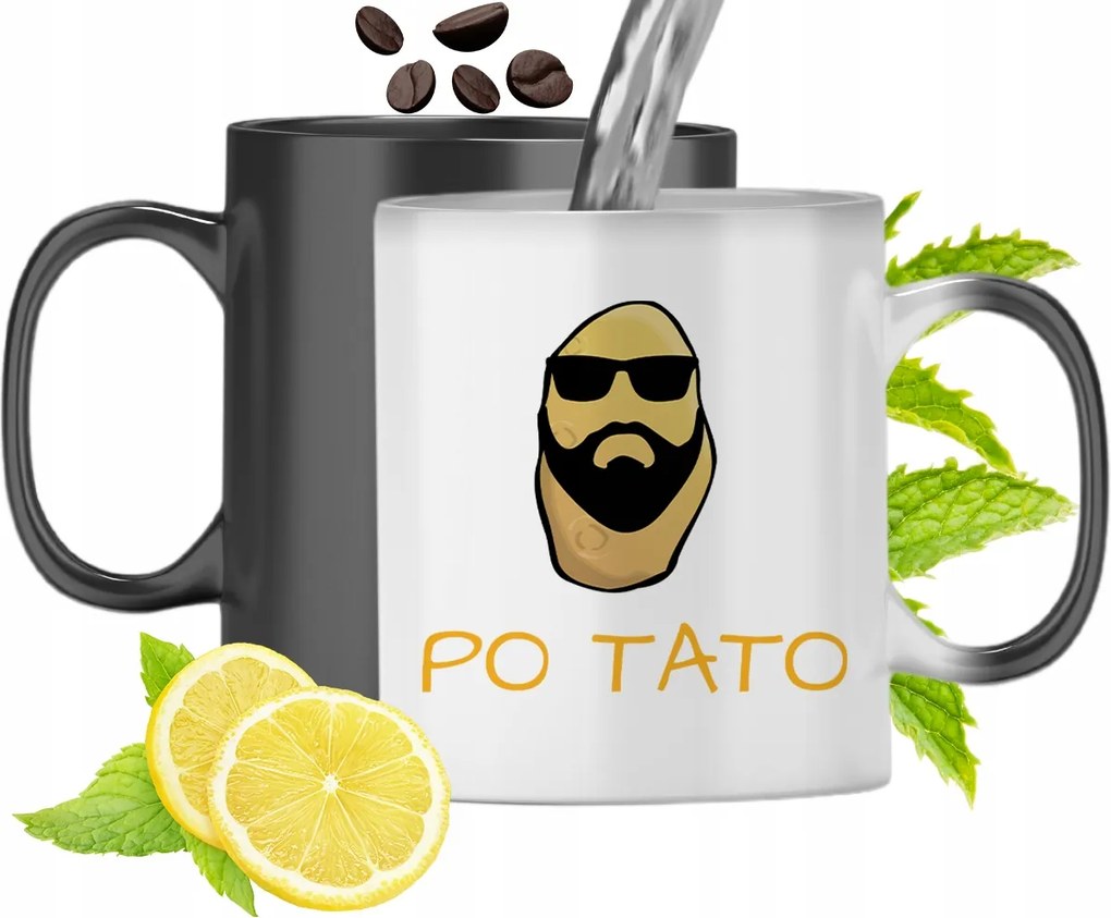 Mágikus Bögre Apukáknak Színváltós Nyomtatott Fotóval