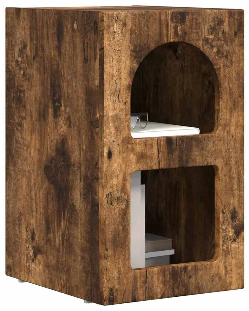 Éjjeli asztal Füstölt tölgy 29.5 x 35 x 50 cm Faanyag