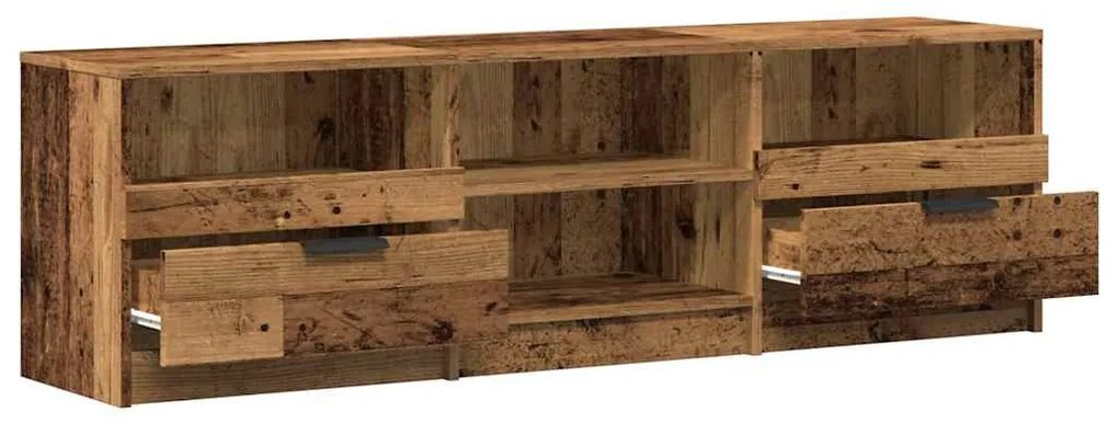 TV szekrény Régi fa 150x33,5x45 cm Gépelt fa