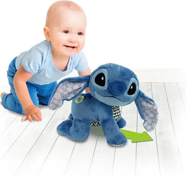 Disney Lilo és Stitch, A csillagkutya Cute interaktív mászó plüss figura Clementoni
