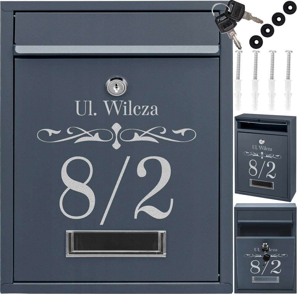 Antracit Mintás Postaláda