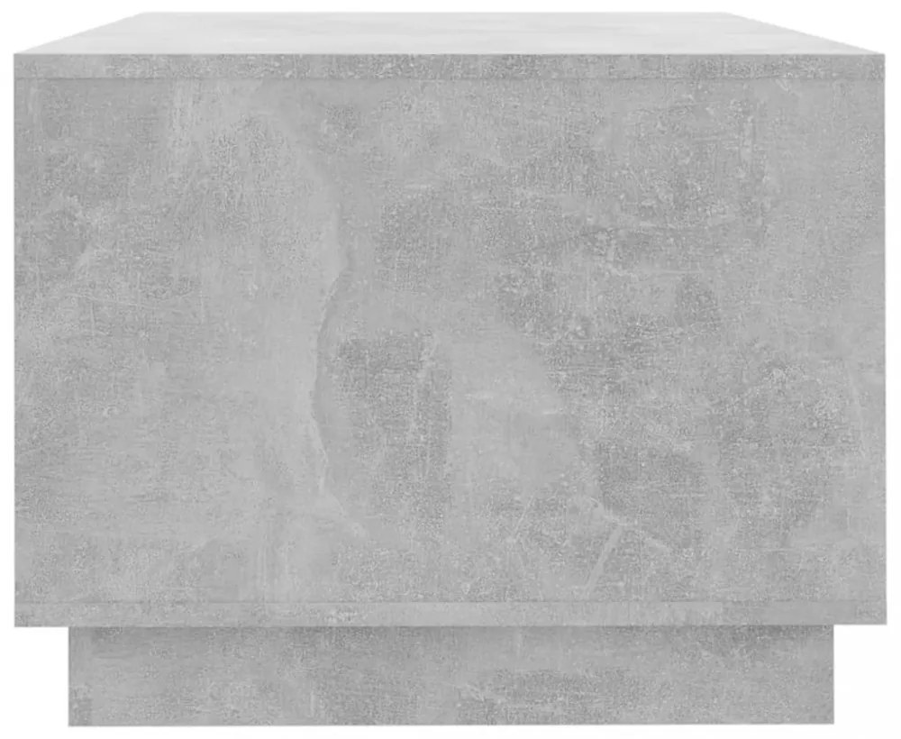 betonszürke szerelt fa dohányzóasztal 102x55x43 cm