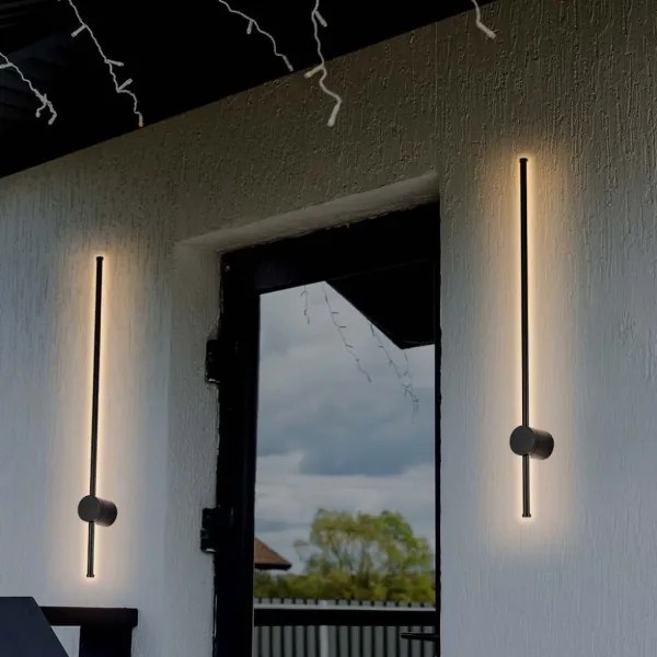 LED Kültéri fali lámpa LED/12W/230V 3000K IP65 fekete