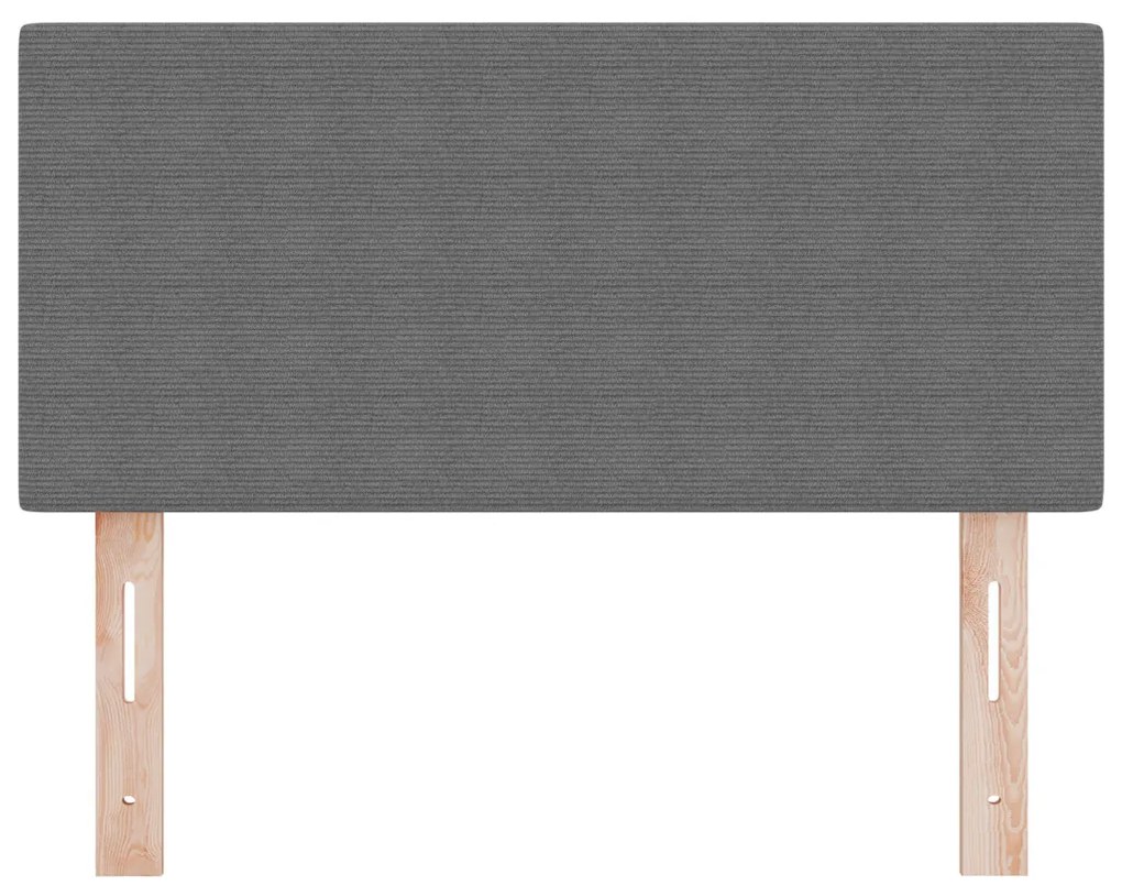 LED Fejtámla Egyszerű Dizájn Világosszürke 90 cm Kordbársony Anyag
