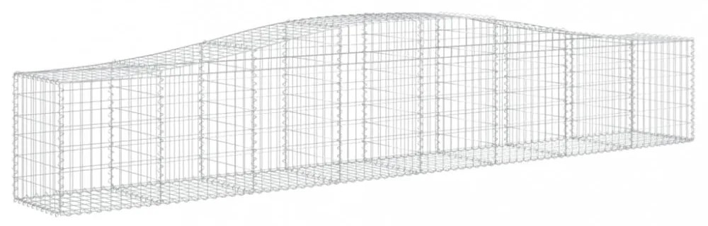 20 db íves horganyzott vas gabion kosár 400x50x60/80 cm